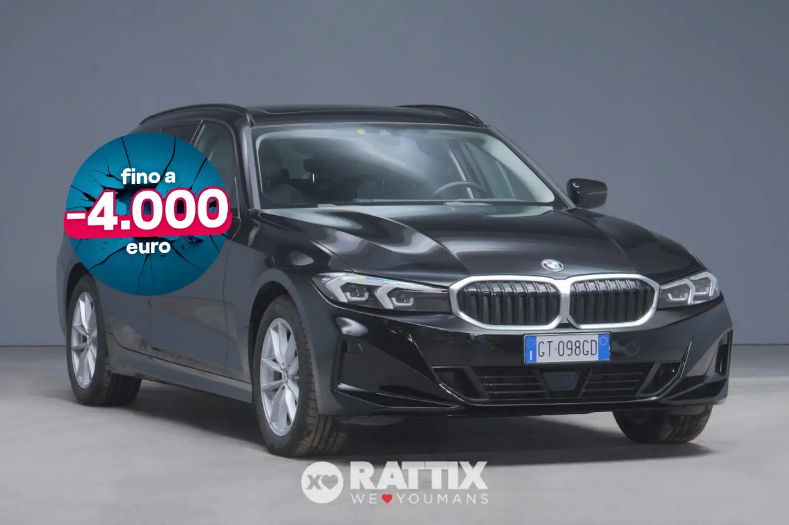 BMW 316 d Touring 2.0 Mhev 48V Auto + tetto apribile Noir - 1