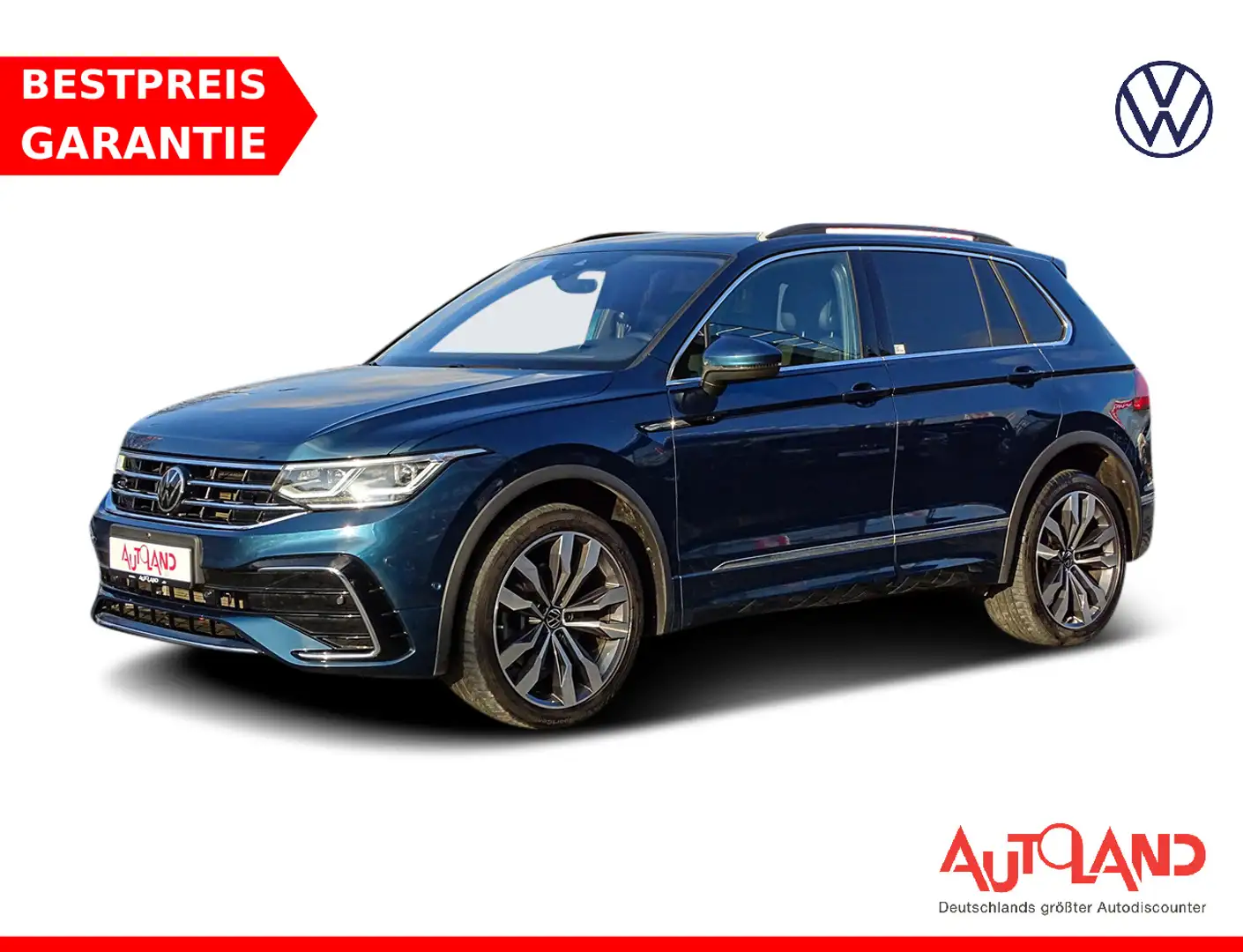Volkswagen Tiguan 2.0 TDI R-Line 4M DSG LED Navi Panorama Blu/Azzurro - 1