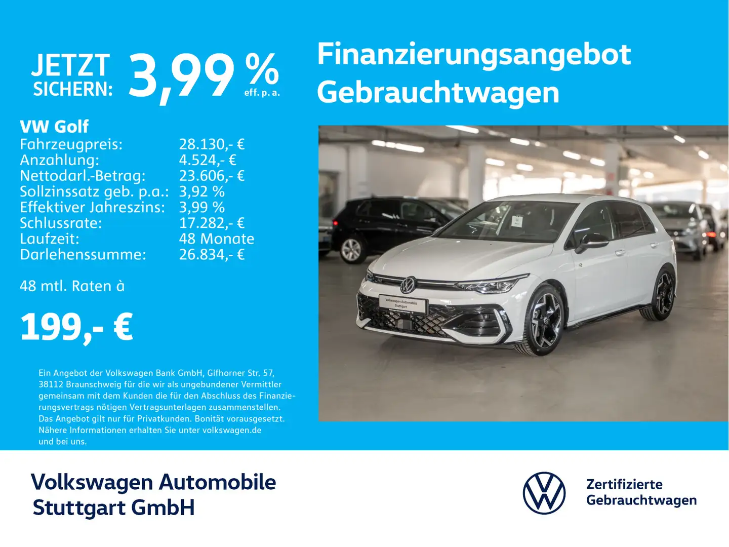 Volkswagen Golf R-Line 1.5 TSI Navi LED Kamera ACC SHZ Weiß - 1