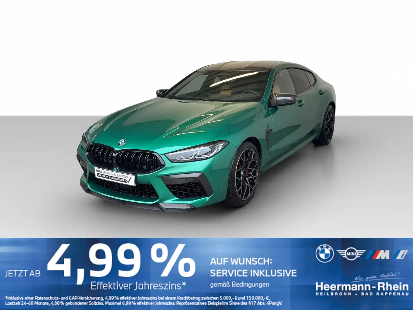 BMW M8 Gran Coupé xDrive Competition LiveCock.Laserl Grün - 2