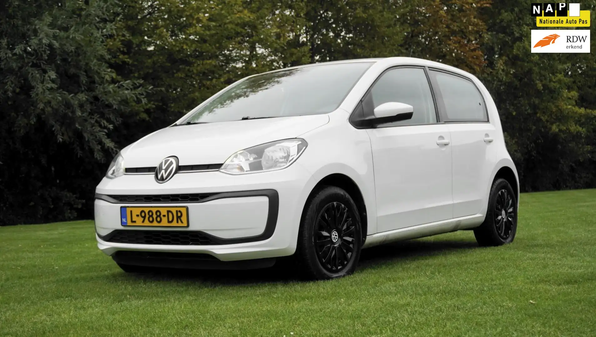 Volkswagen up! 1.0 5 Drs Airco blue tooth Blanc - 1