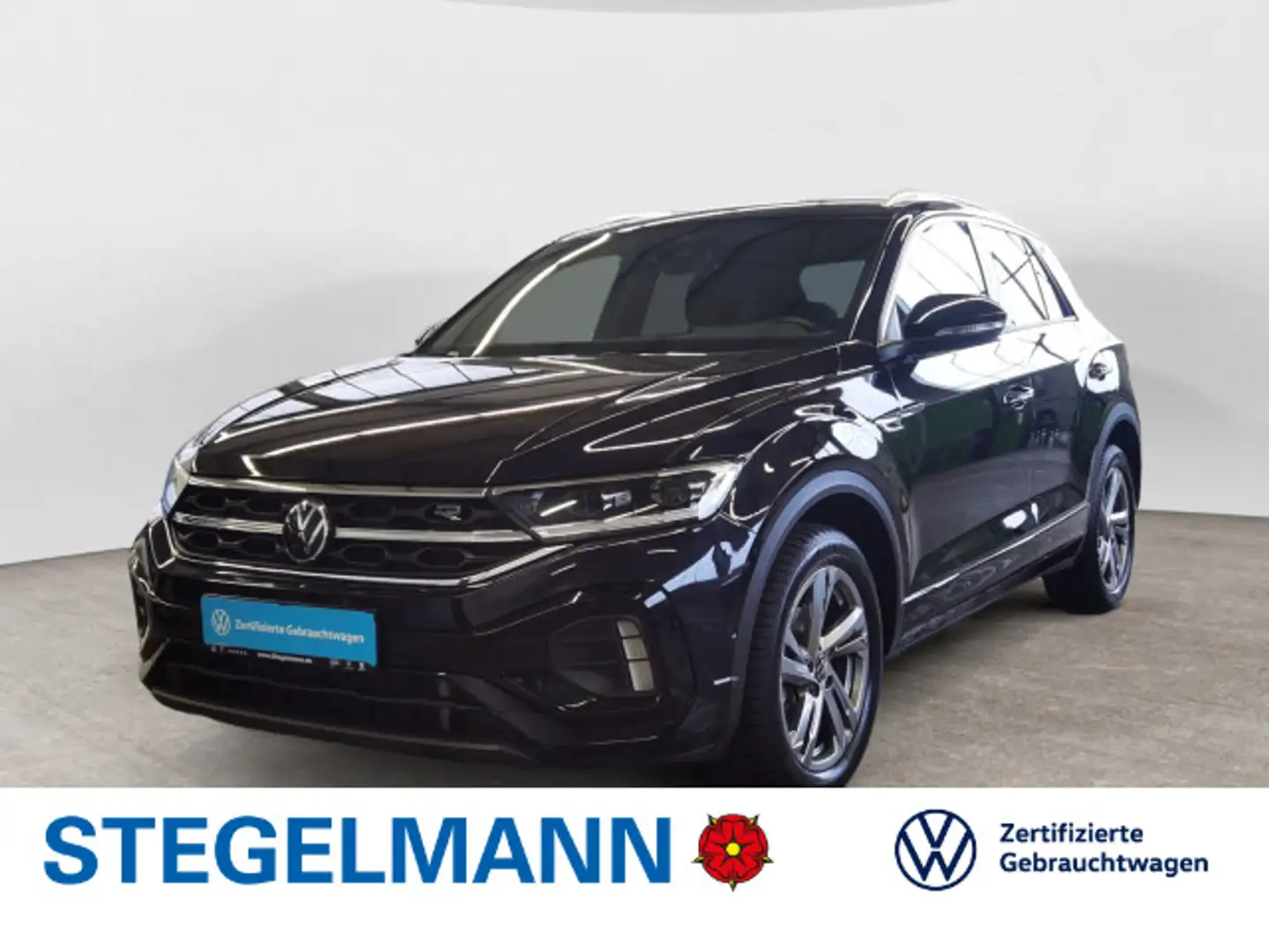 Volkswagen T-Roc 1.5 TSI DSG R-Line *AHK*Kamera*Navi*LED* Schwarz - 1
