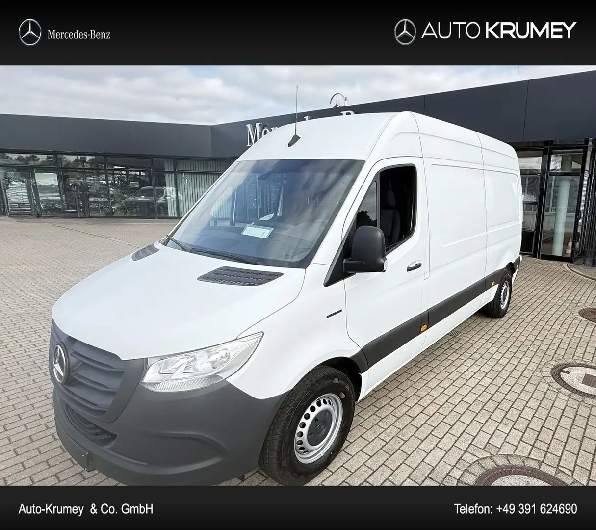 Mercedes-Benz Sprinter 312 Hochdach Sitzheizung+Rüchfahrk., Blanc - 1