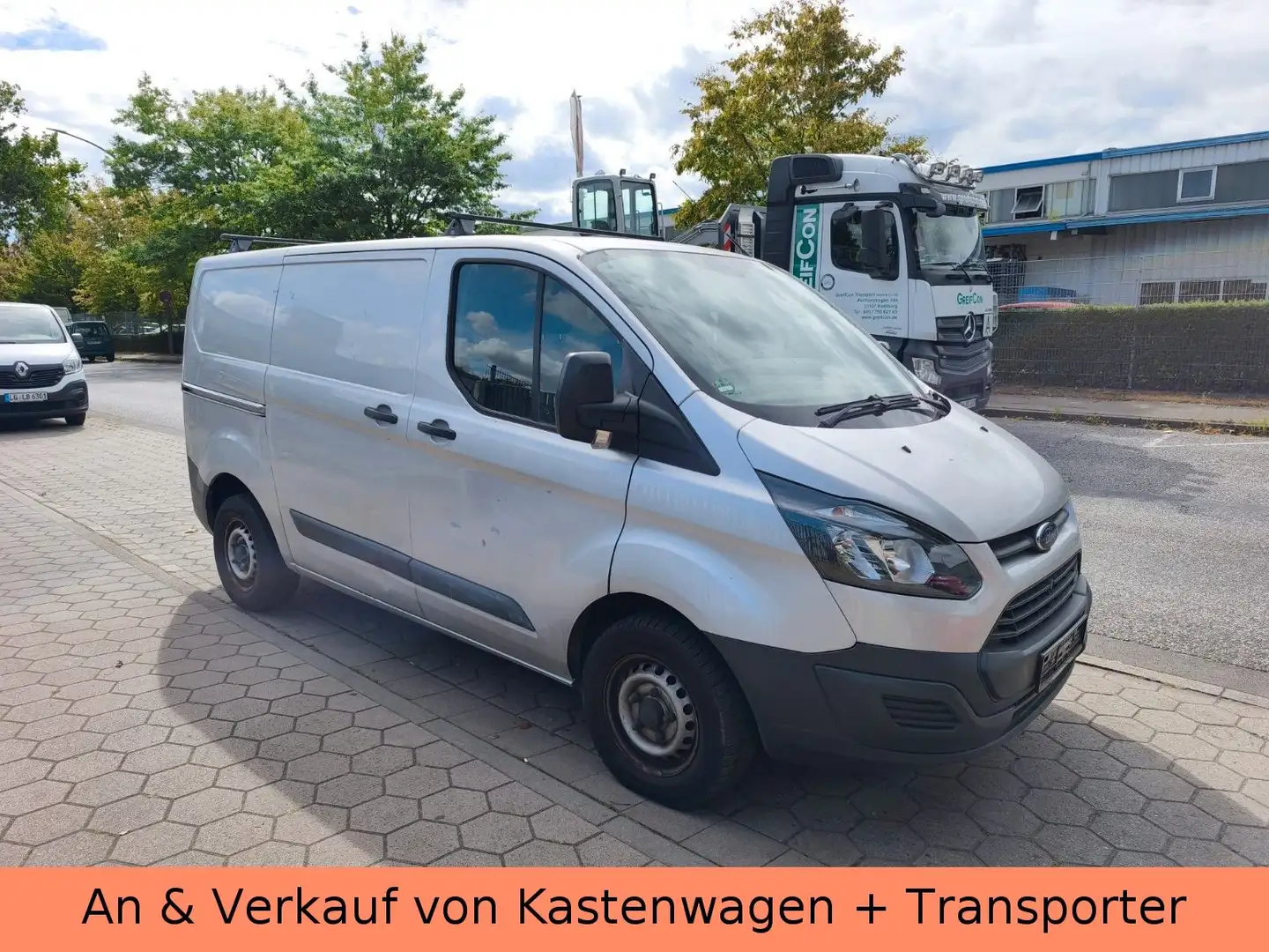 Ford Transit Custom Kasten Euro6 mit Tüv und AHK Silber - 1