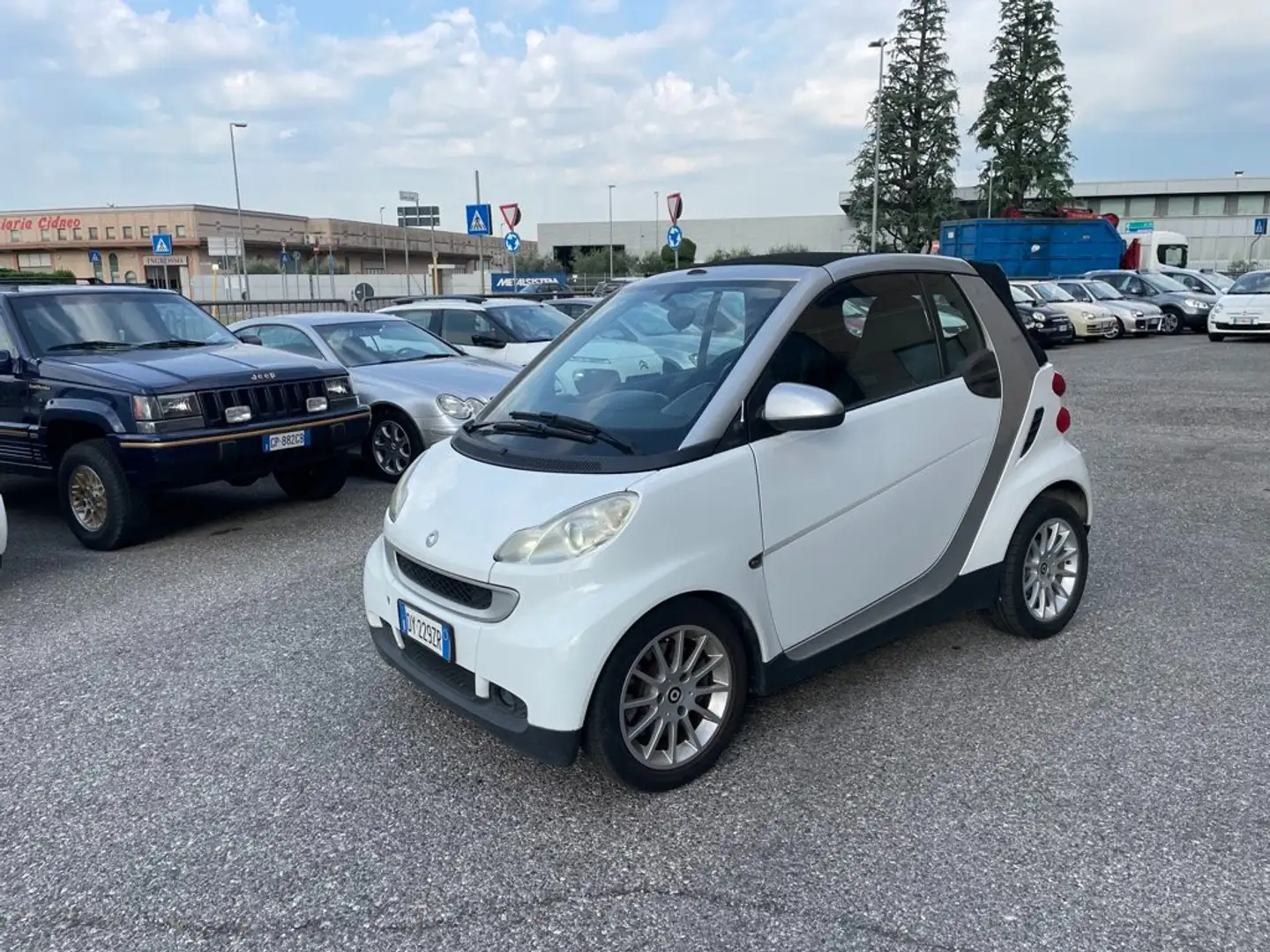 smart forTwo Cabrio Cabrio 1.0 mhd Passion 71cv SOLO KM87K AUT. Bianco - 1