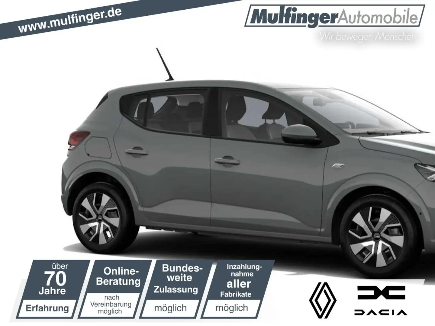 Dacia Sandero Expression TCe 90 AUTOMATIK SHZ KAMERA Grau - 1