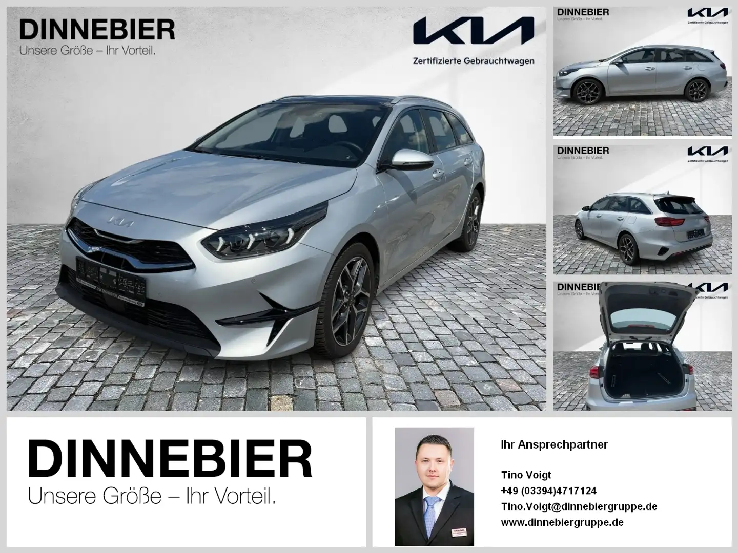 Kia Ceed SW / cee'd SW Ceed Sportswagon Spirit Glasdach+LED+Kamera Silber - 1