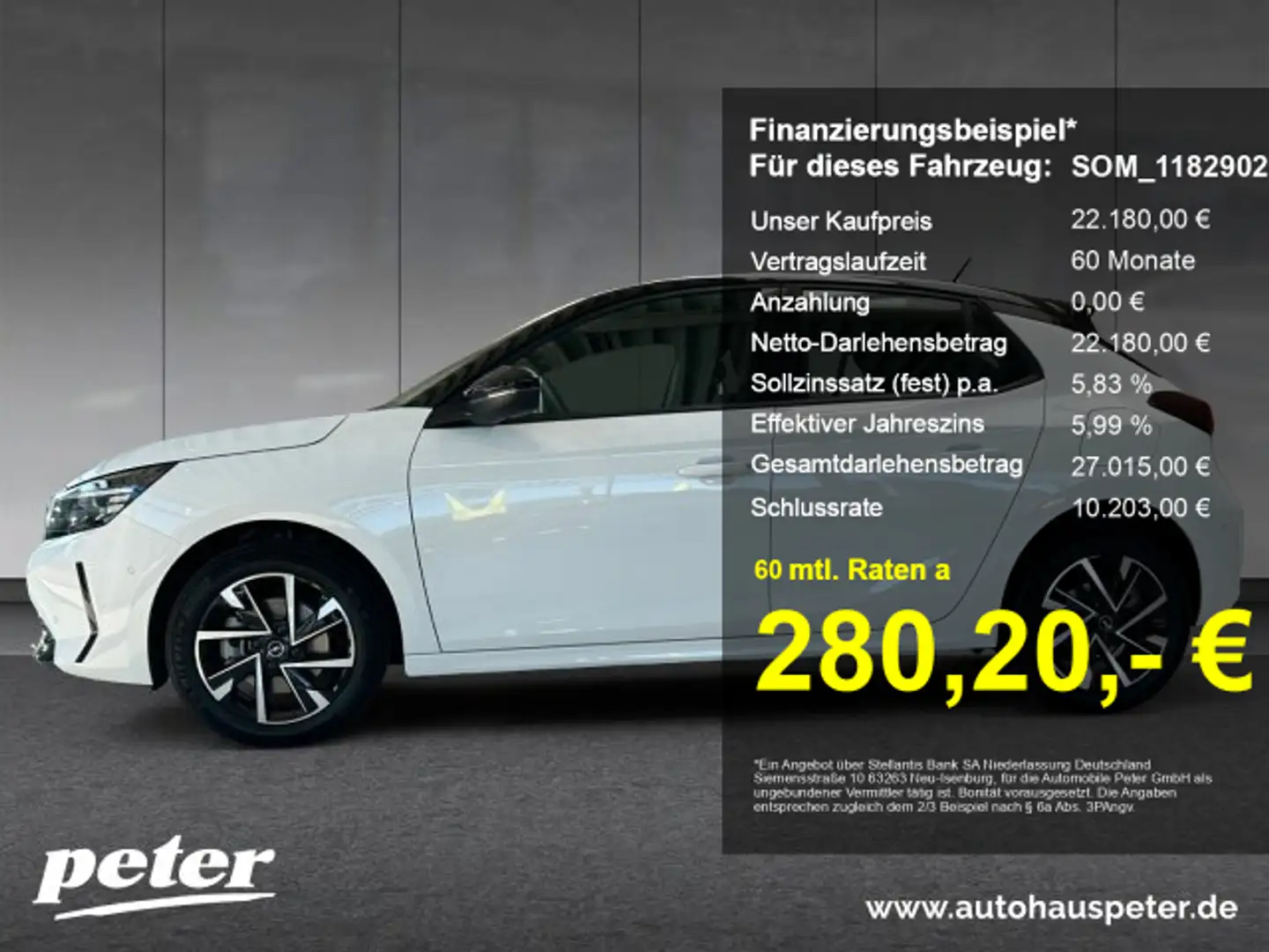 Opel Corsa Corsa F 1.2 GS Adapt. Tempomat Weiß - 1