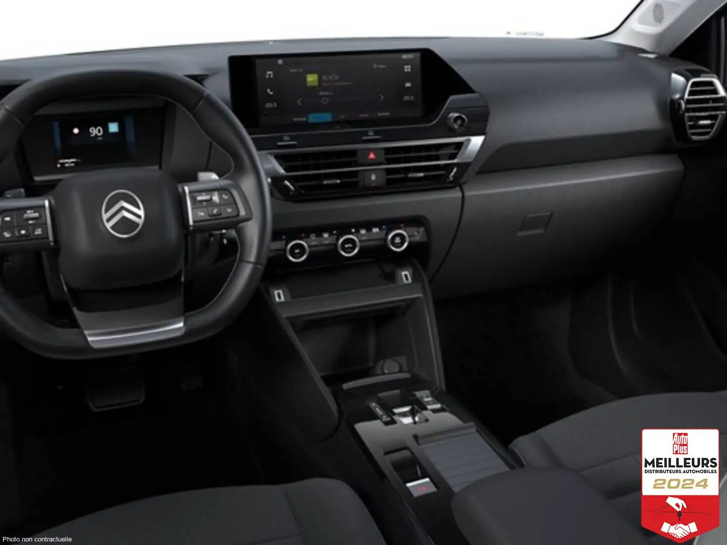 Citroen C4 HYBRIDE 145 E-DCS6 PLUS + SIEGES CHAUFFANTS Noir - 2