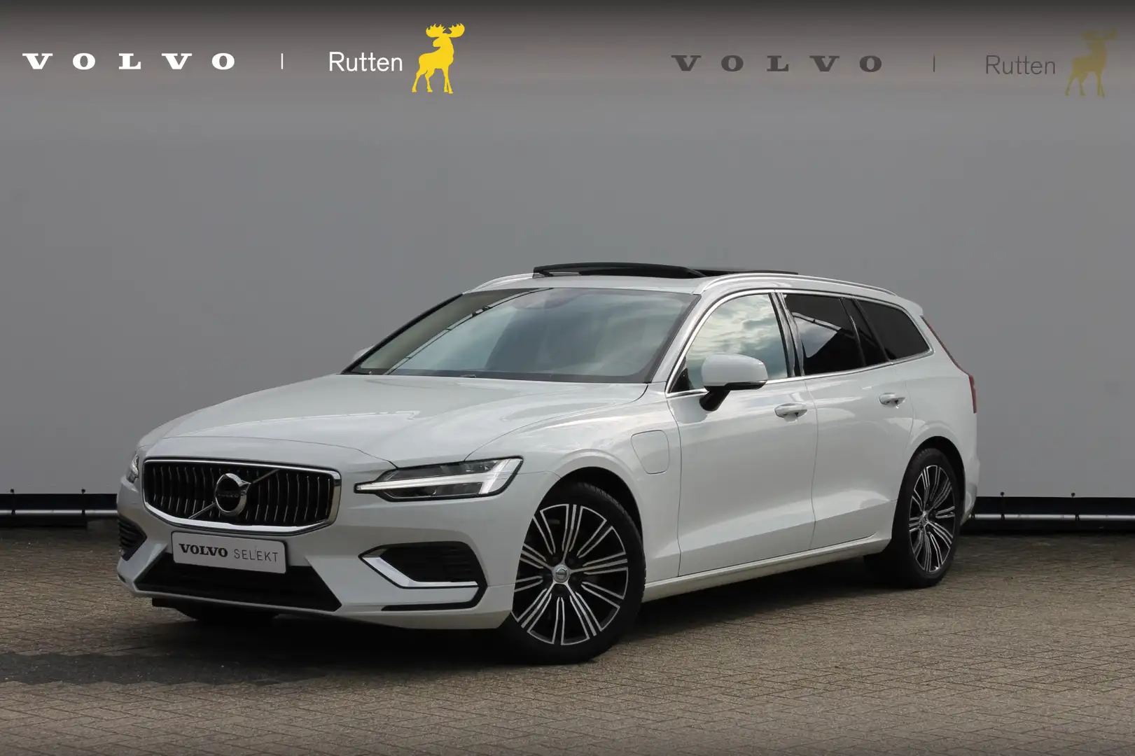 Volvo V60 T6 340PK Automaat Recharge AWD Inscription Cruise Wit - 1