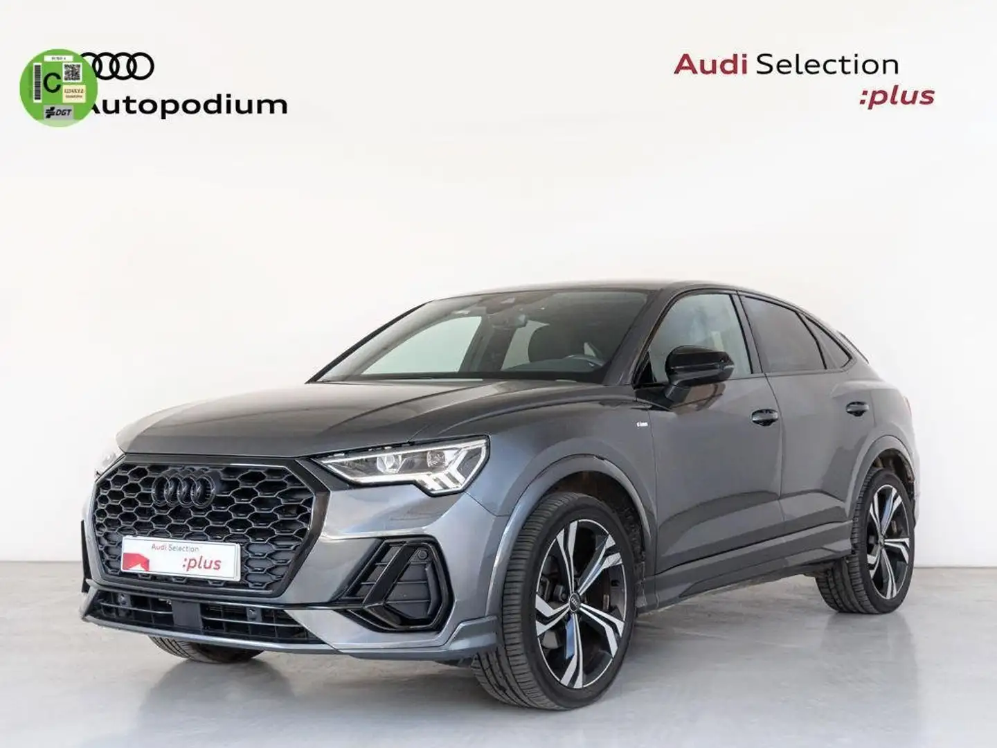 Audi Q3 Sportback 35 TDI Black line S tronic Gris - 1