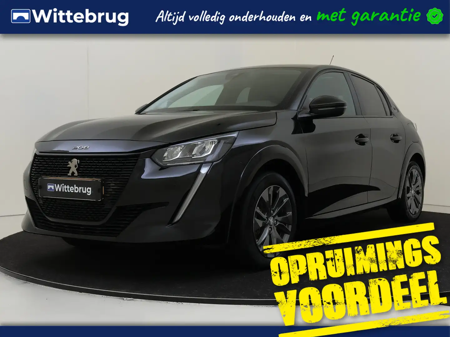 Peugeot e-208 EV Active Pack 50 kWh UITVERKOOP !!! Zwart - 1