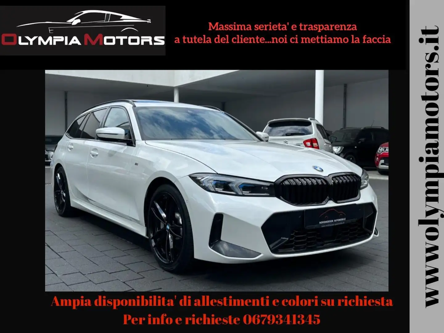 BMW 330 I M SPORT T. TETTO CURVED DISPLAY LASER KAMERA Bianco - 1