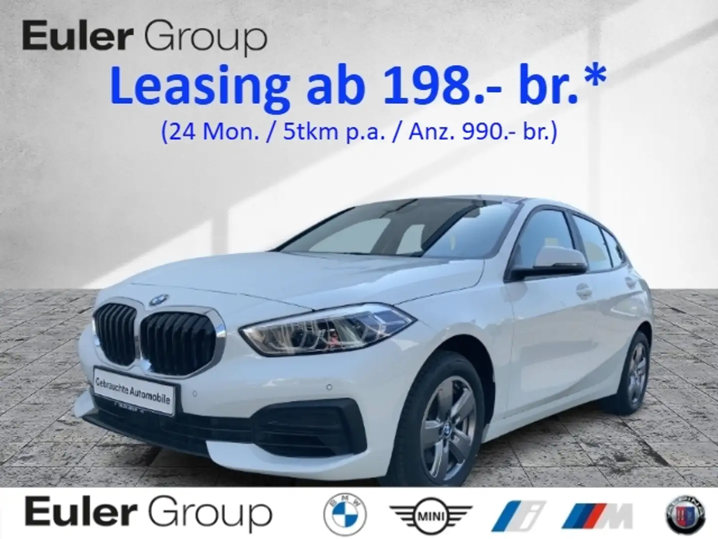BMW 116 i 5t Navi Alu PDC LED aHeckkl. beh.Lenkrad Sitzh K Weiß - 1
