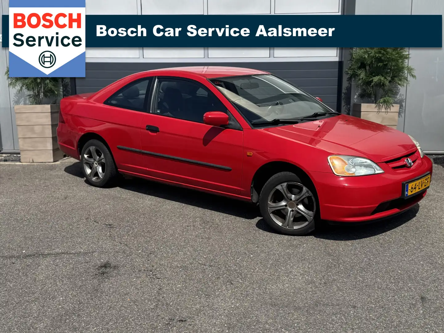 Honda Civic Coupé 1.7i LS / AIRCO / ELEK.RAMEN/ Roşu - 1