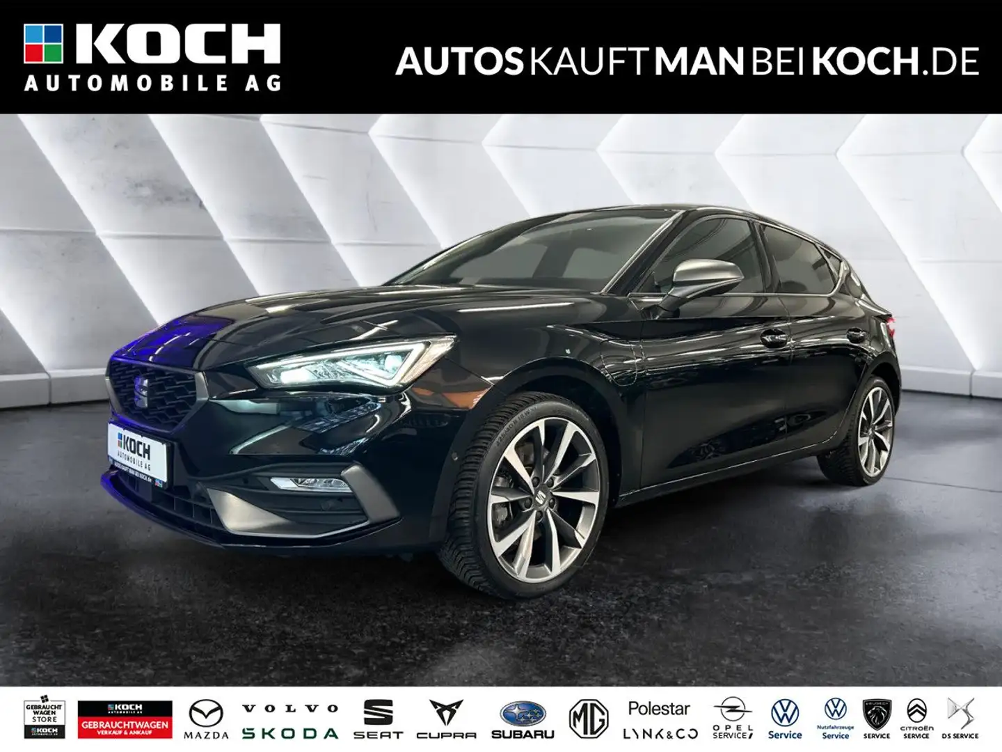 SEAT Leon 1.4 DSG e-Hybrid FR ACC SPWA PLA LED KAMERA Schwarz - 1