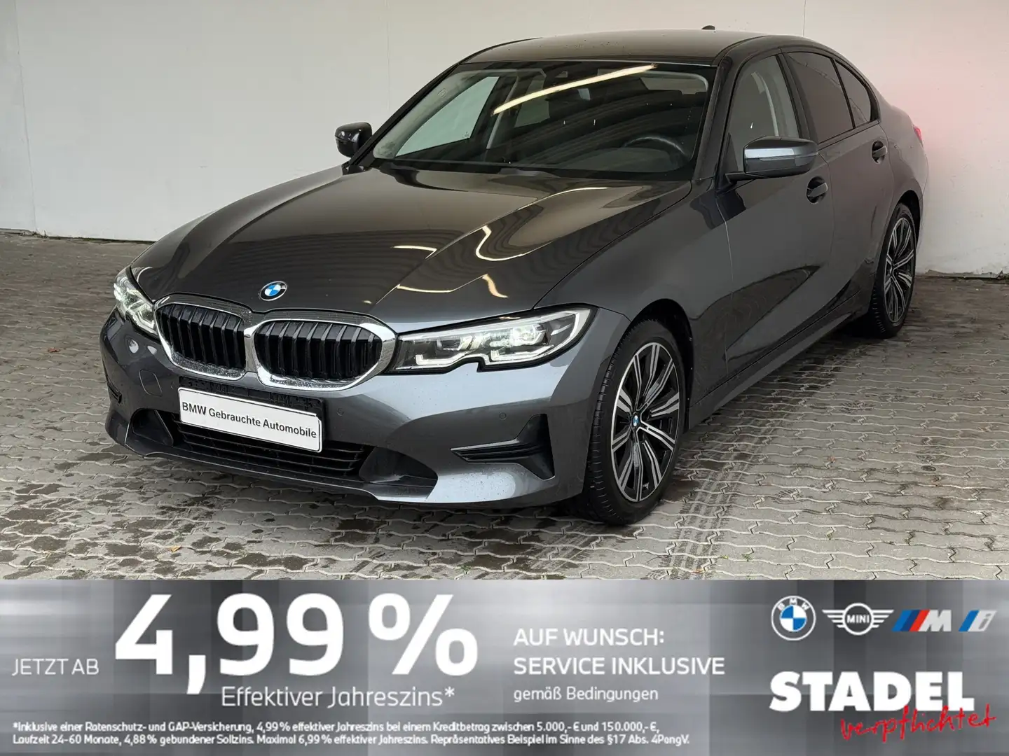 BMW 320 i Lim. Advantage Navi.LED.AHK.PDCv+h.DriveAs Grau - 1