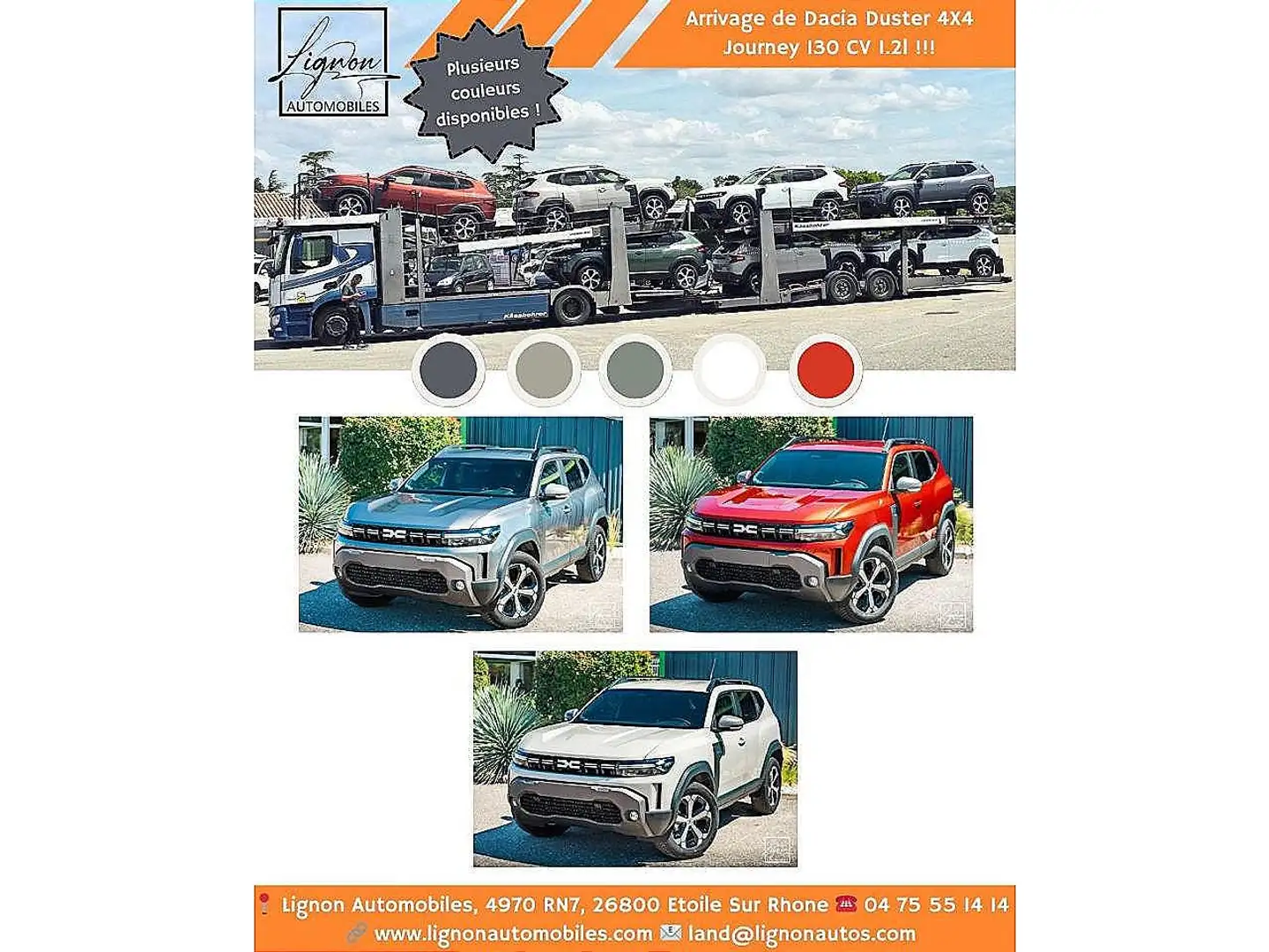 Dacia Duster 4x4 Neuf 2025 Journey 1.2 TCE 130 Chevaux - 2
