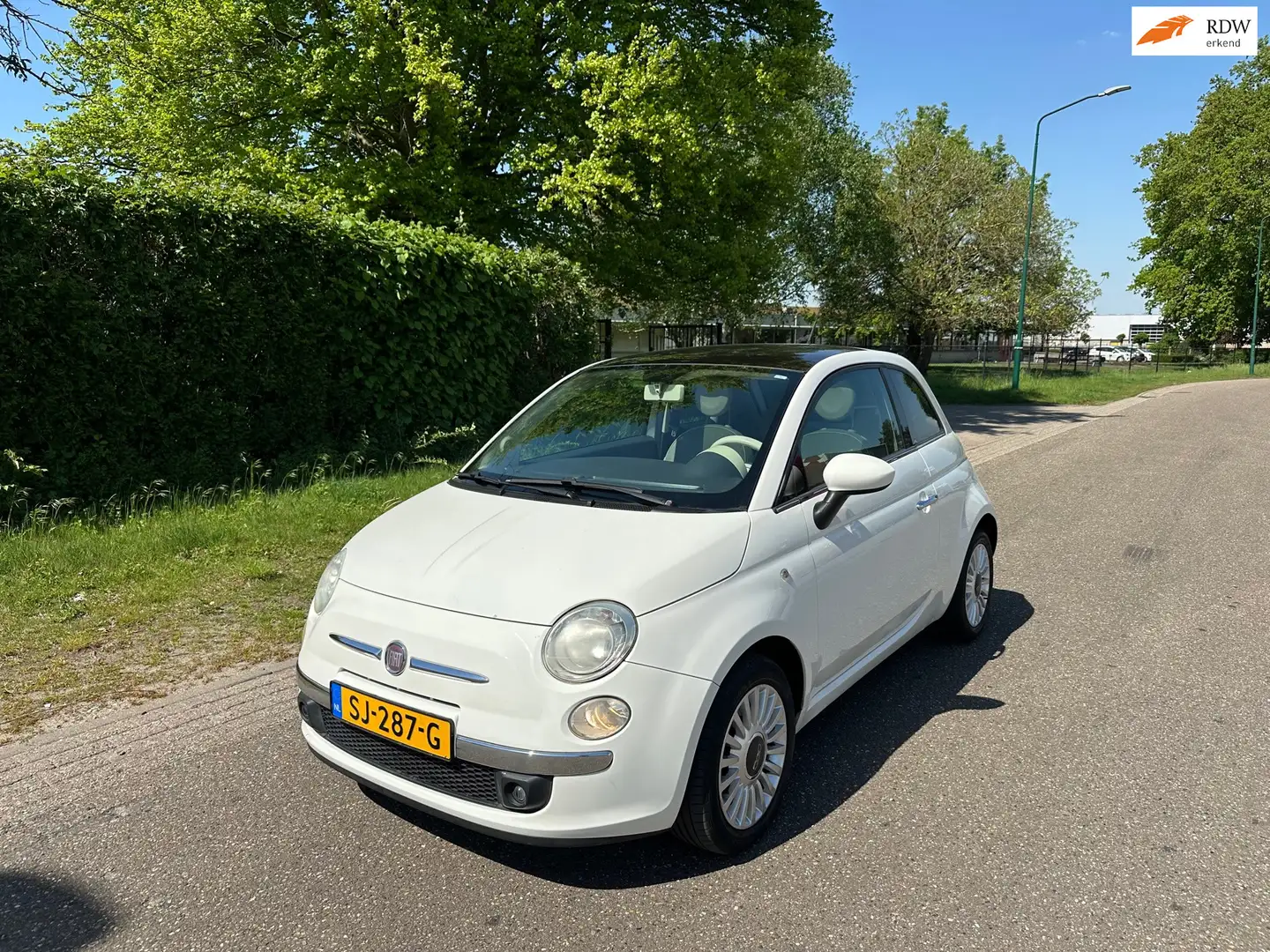 Fiat 500 1.2 Naked PANORAMA/AIRCO/LM VELGEN Wit - 1