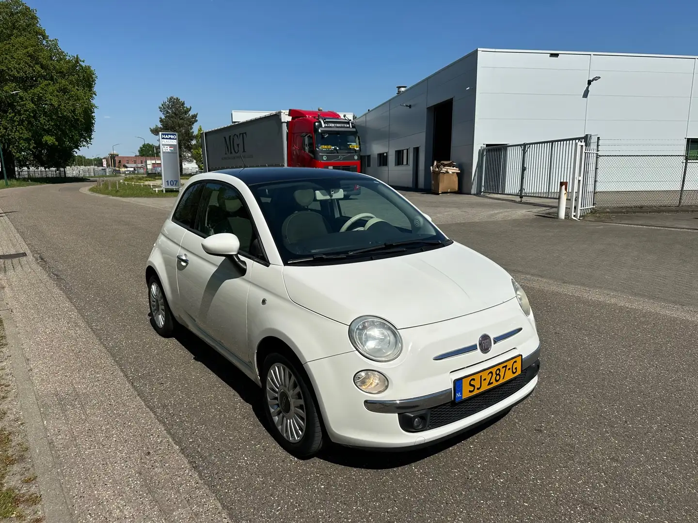 Fiat 500 1.2 Naked PANORAMA/AIRCO/LM VELGEN Wit - 2