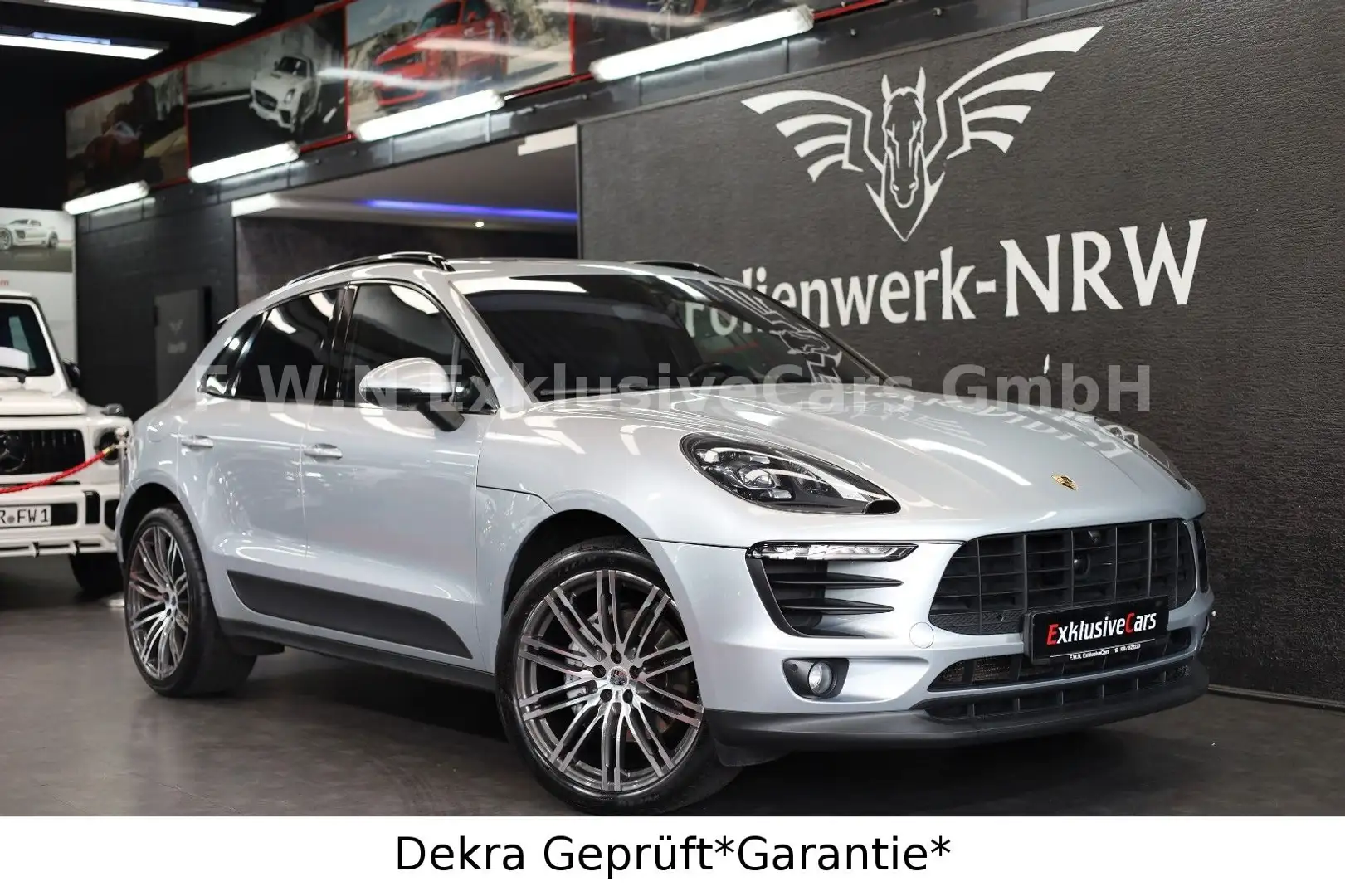 Porsche Macan S Diesel*Matrix*AHK*Carbon*Pano*Klappenaus Silber - 1
