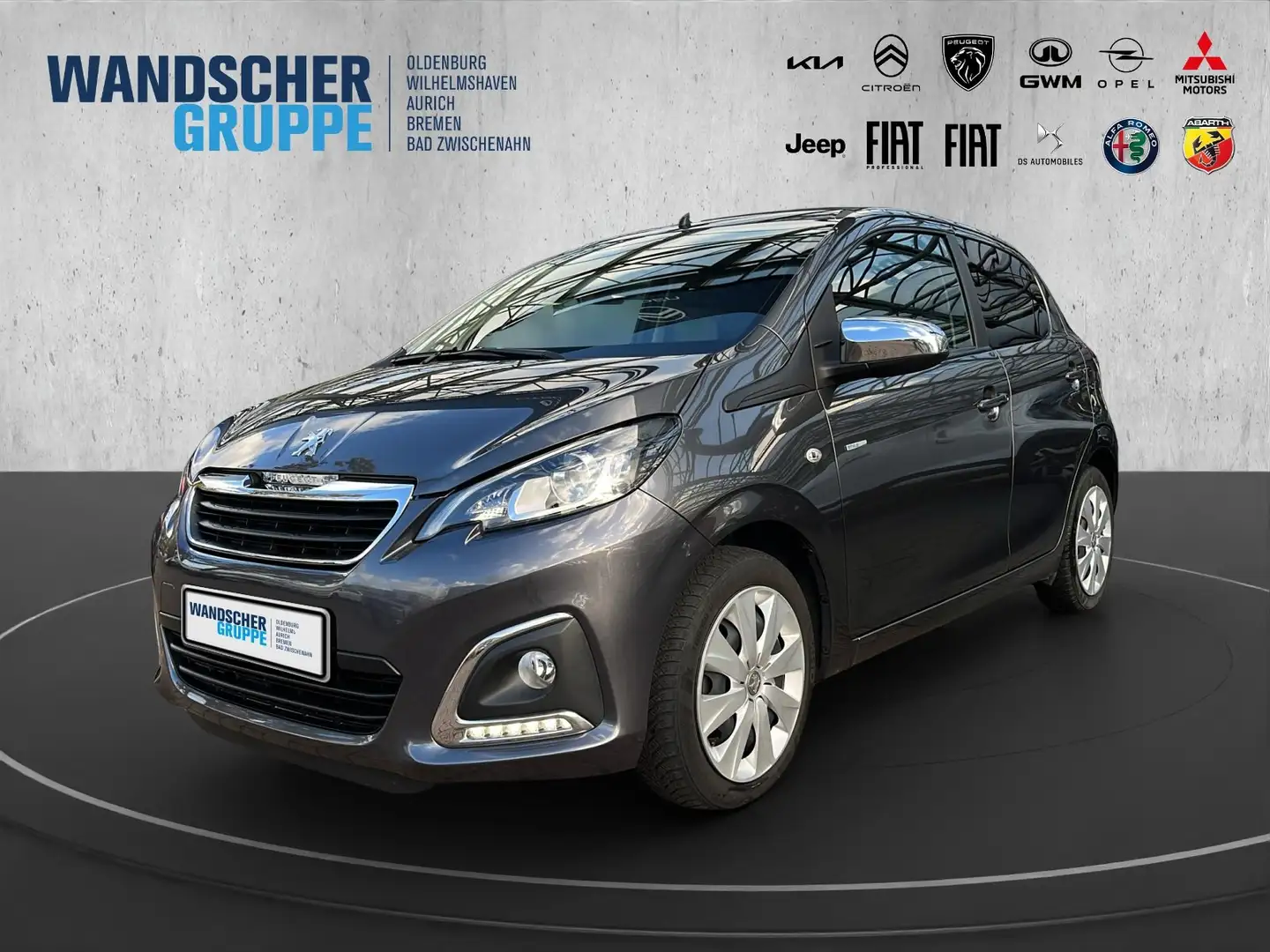 Peugeot 108 TOP Style VTI 72 Klima+SHZ+RFK+Carplay Grau - 1