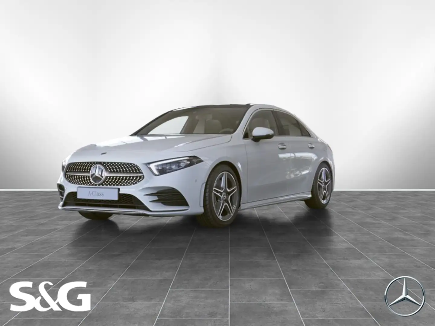 Mercedes-Benz A 250 e Limousine AMG PANO+TOTWINKEL+CARPLAY+18" Weiß - 1
