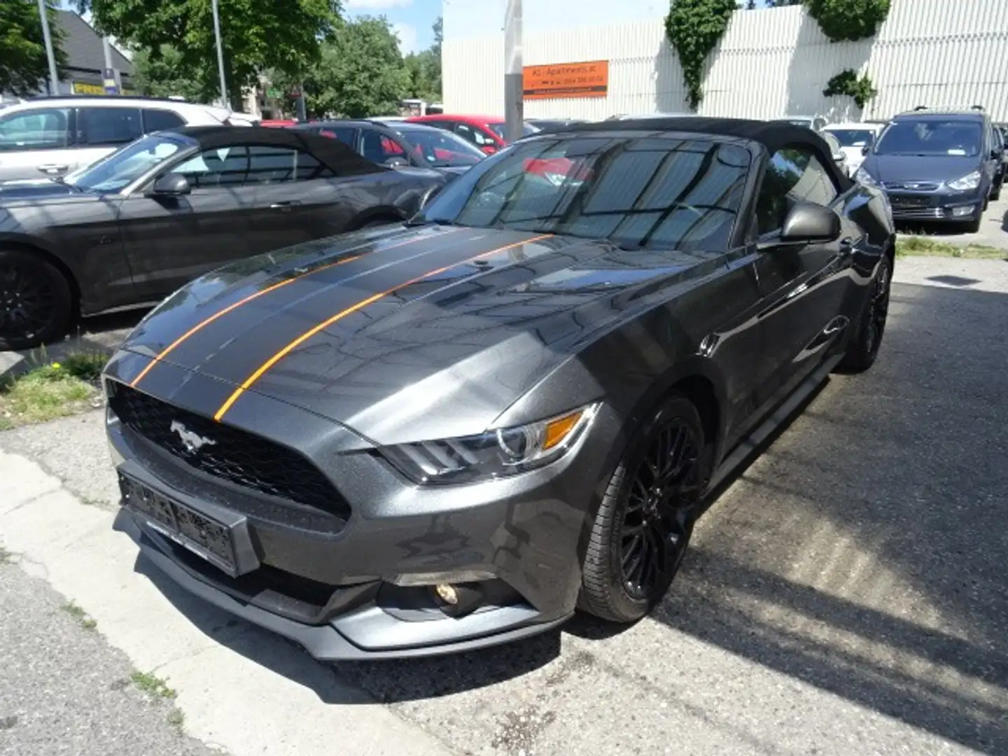 Ford Mustang 2,3 EcoBoost Cabrio Aut. Grau - 1