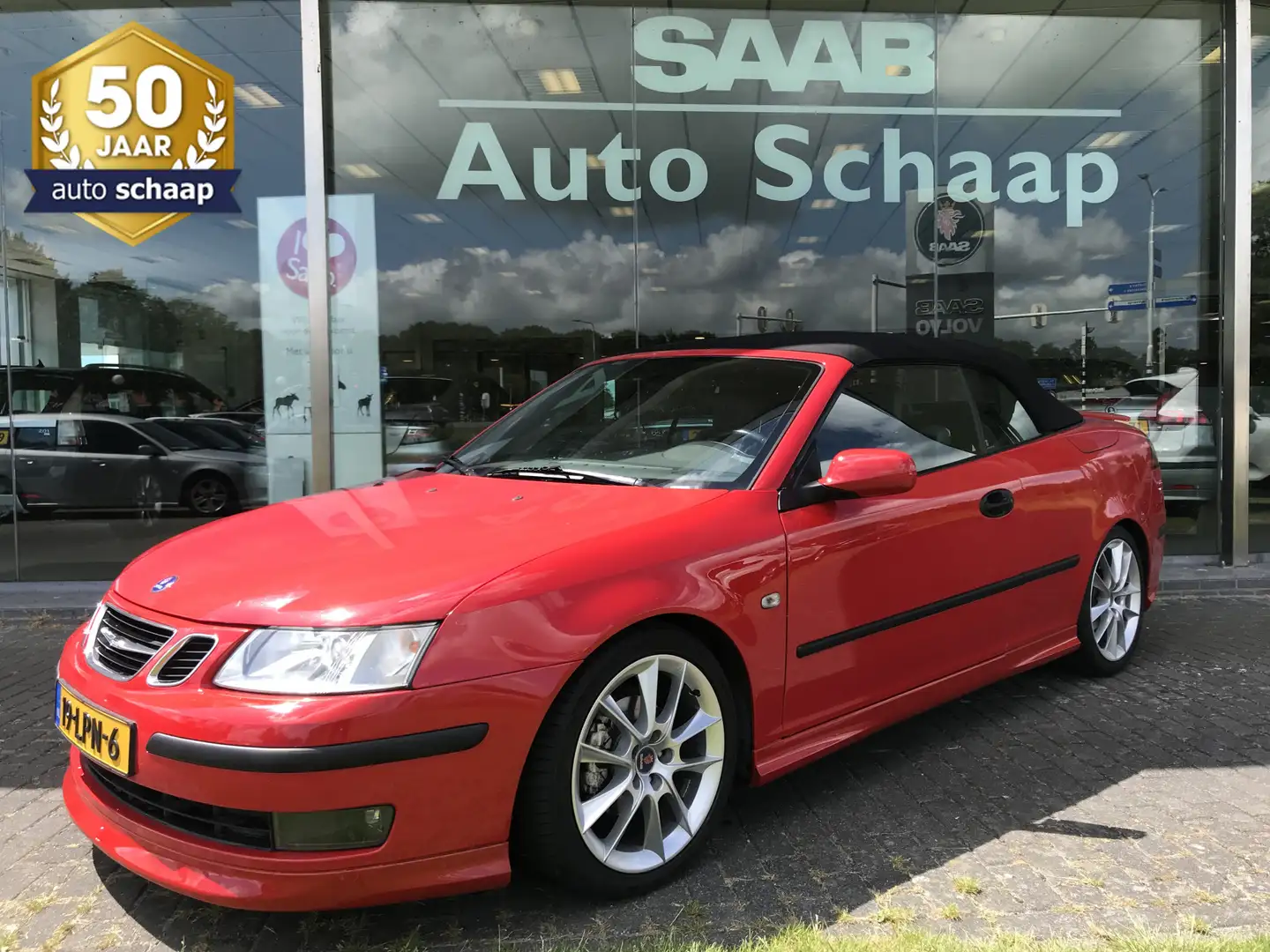 Saab 9-3 Cabrio 1.8t Automaat Aero pakket | Rijklaar incl g Rood - 1