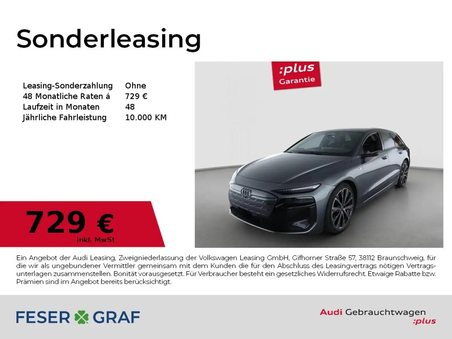Audi A6 e-tron Avant performance edt one S line /Matrix/Pa Grau - 1