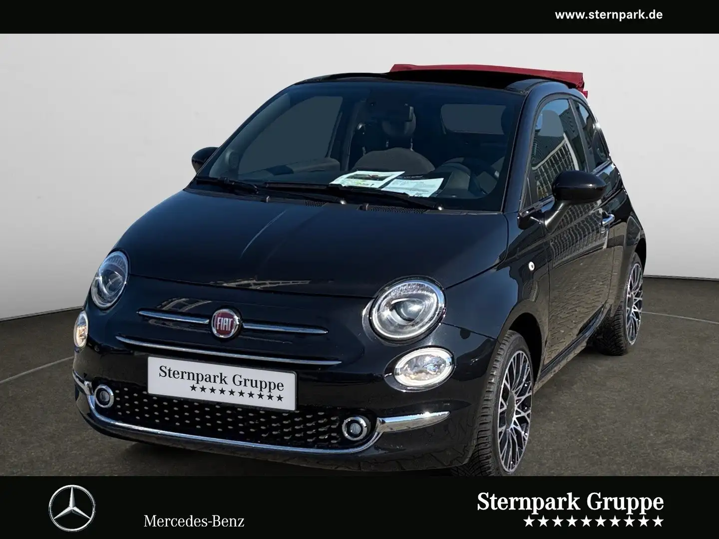 Fiat 500 500C 1.0 Dolcevita DACH ROT*NAVI*PTS*AppleCar* Negro - 1