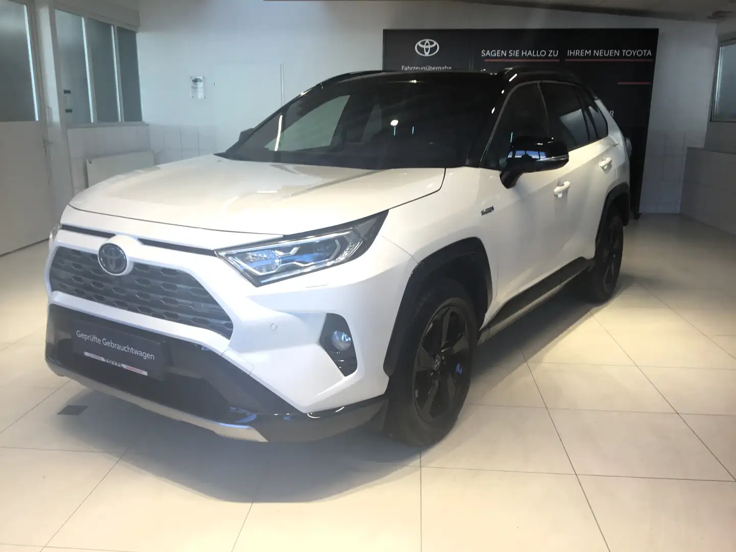 Toyota RAV 4 RAV4 2,5 Hybrid Style AWD Style +DAP+WP Weiß - 1