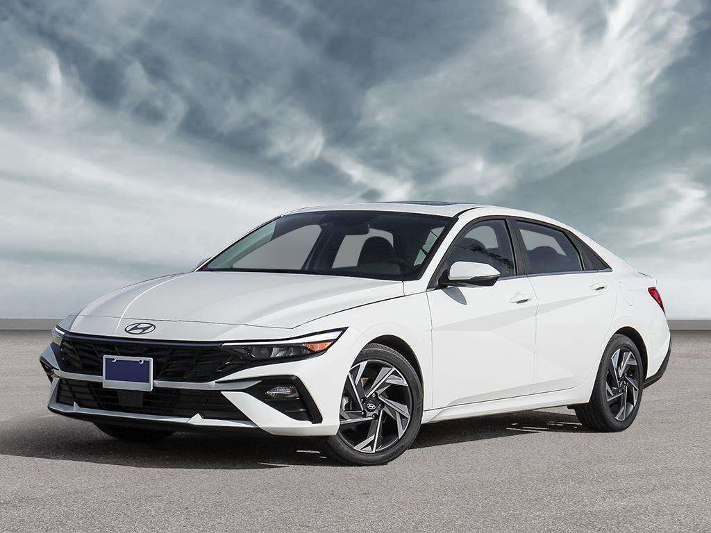 White 2026 Hyundai Elantra Hybrid Sedan  6-Speed Automatic