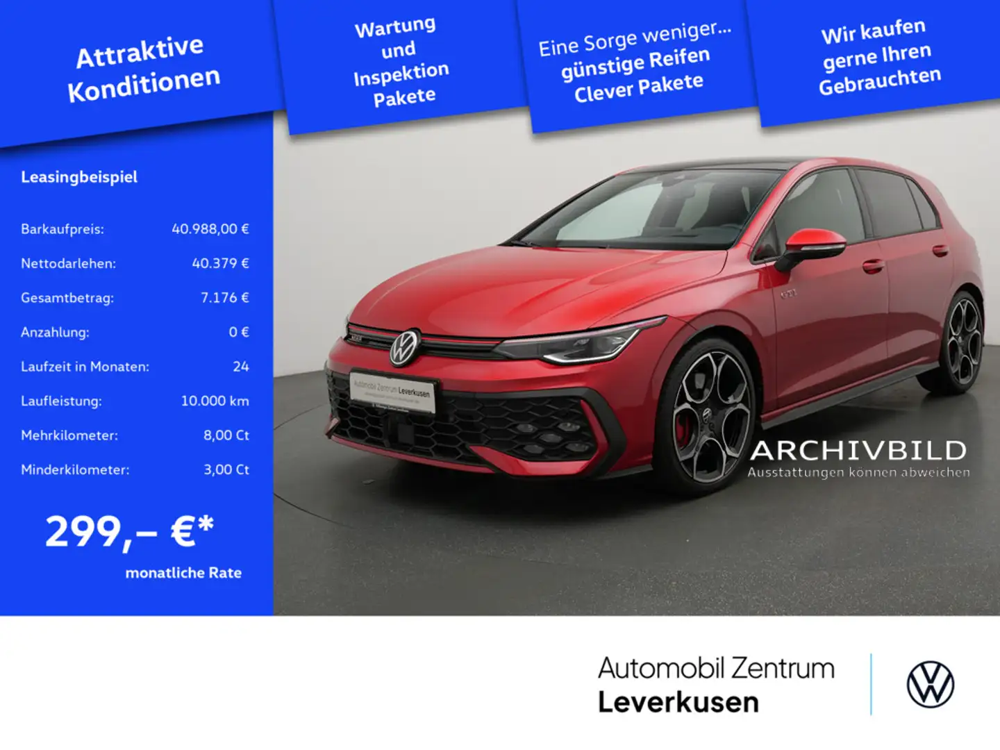 Volkswagen Golf VIII GTI VIRT KAM 360° KEYLESS SHZ CARPLAY Schwarz - 1