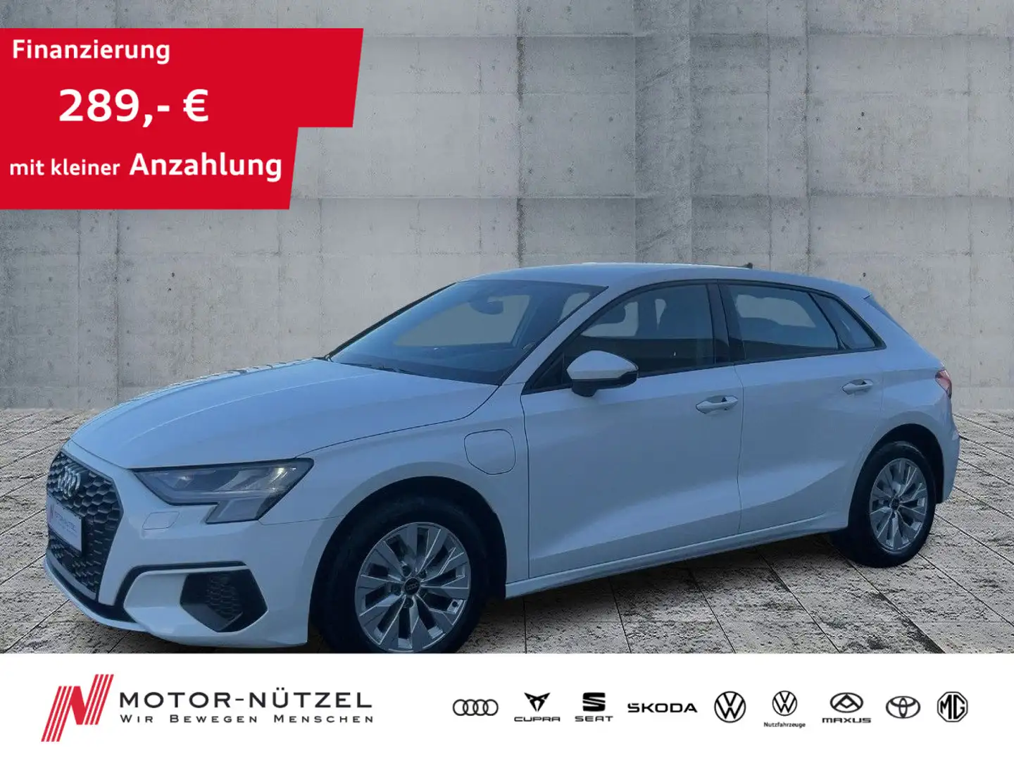 Audi A3 40 TFSI e S-TR PDC+GRA+SHZ+DAB+LM Blanc - 1