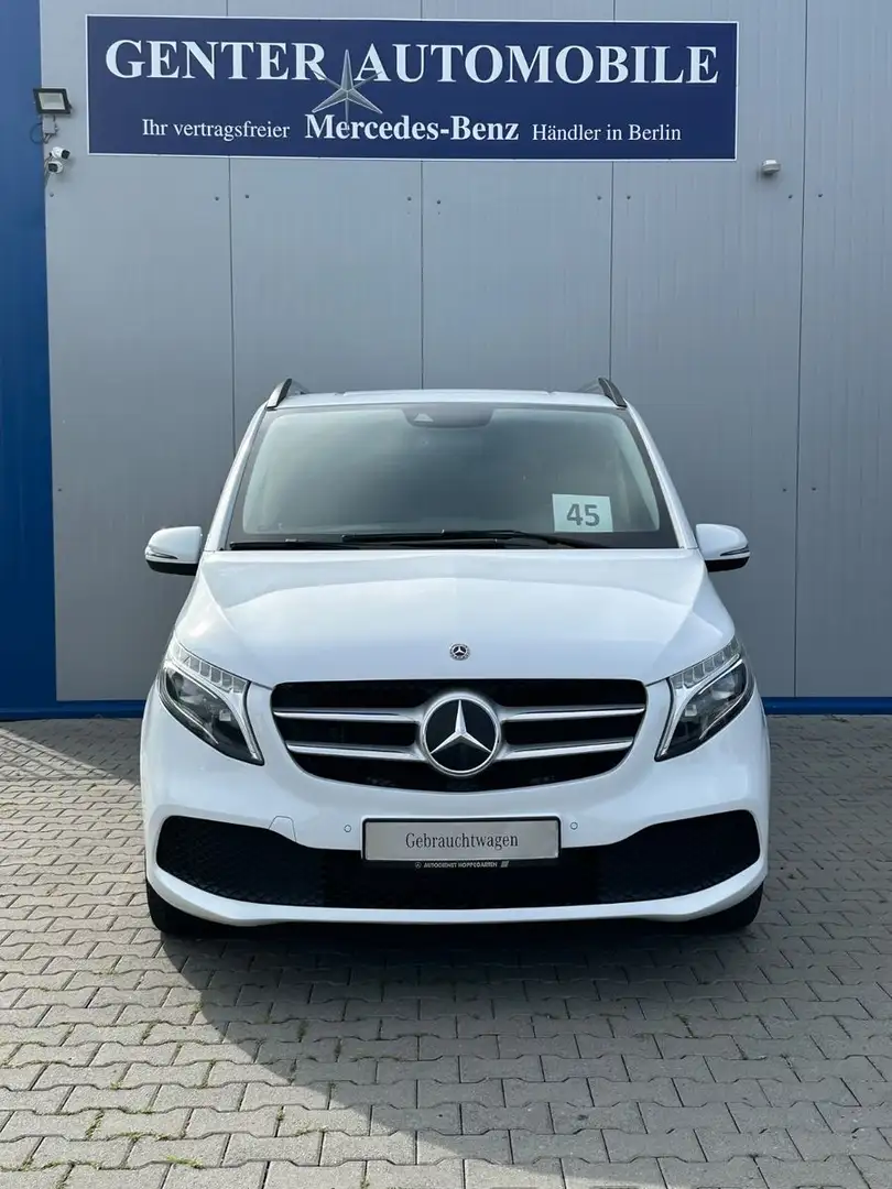 Mercedes-Benz V 220 V220 d LANG 4M 9G WEBASTO NAVI MBUX AHK 8-SITZER Bianco - 2