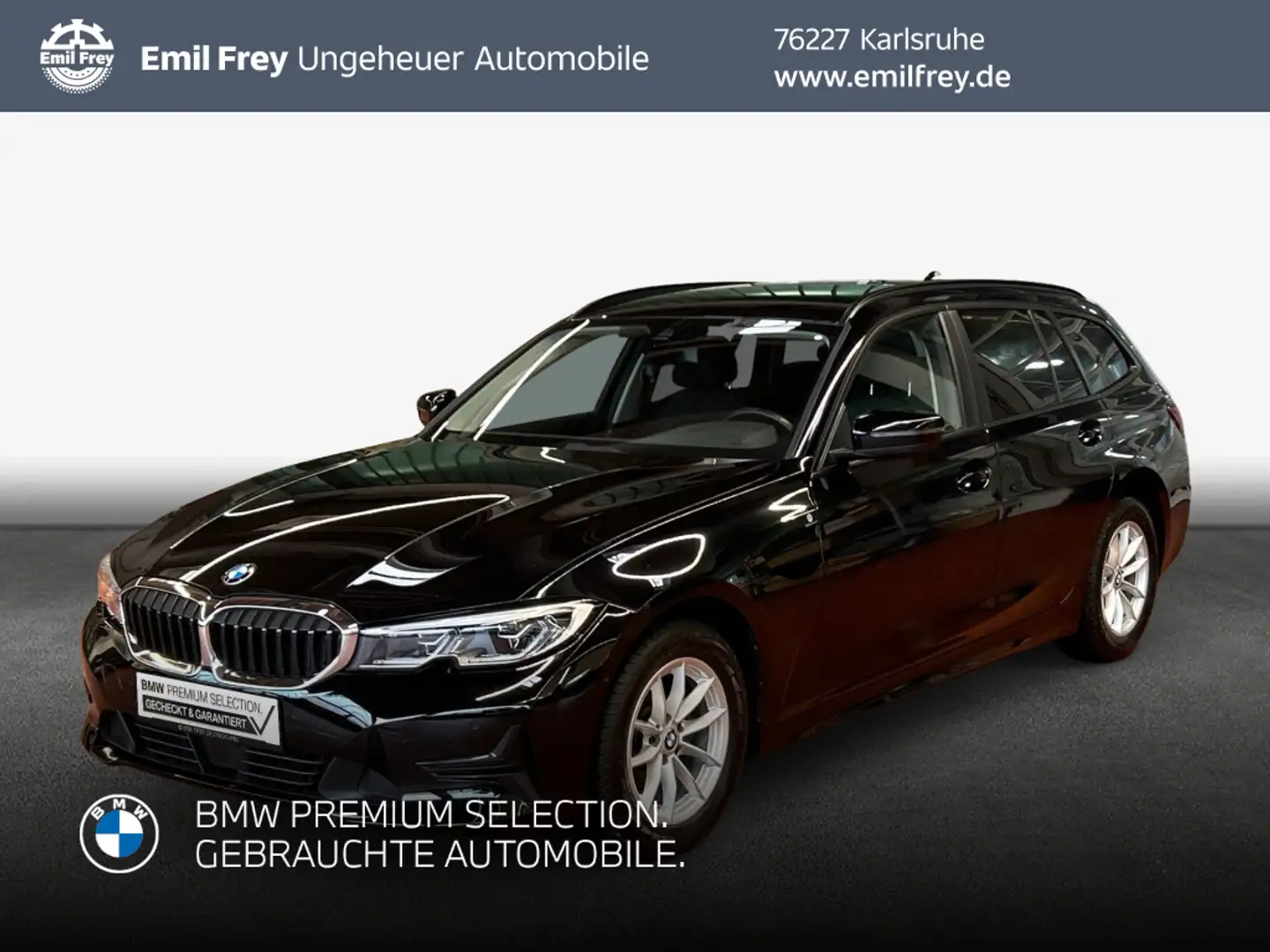 BMW 318 d Touring Aut. Advantage Schwarz - 1