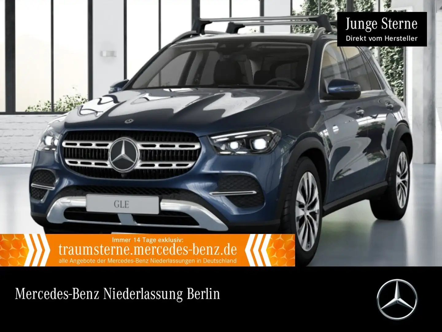 Mercedes-Benz GLE 350 de 4M PANO+360+AHK+MULTIBEAM+SPUR+TOTW+9G Blau - 1
