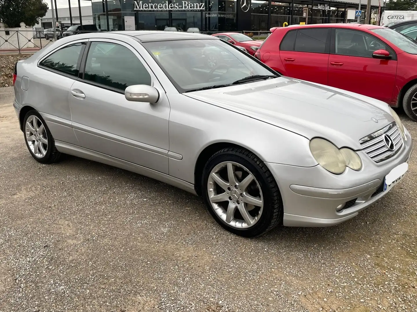 Mercedes-Benz C 200 C Sportcoupé 200 K Plateado - 1