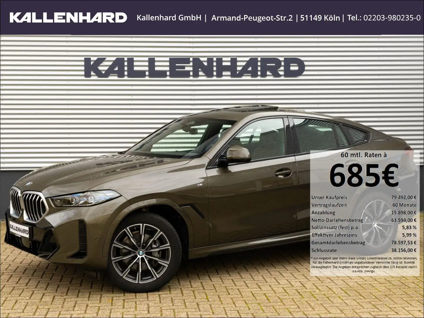 BMW X6 40 i xDrive M Sport -Pano-AHK-DrivingAss M Sport Grau - 1