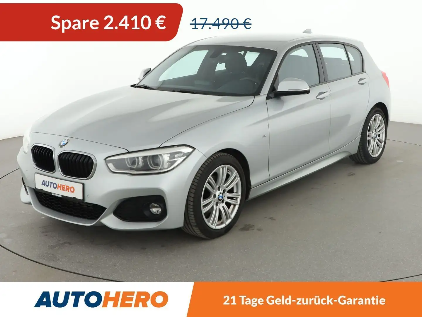BMW 118 118d M Sport *NAVI*LED*TEMPO*PDC*SHZ* Silber - 1