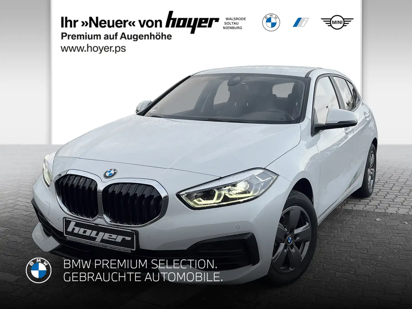 BMW 116 i Hatch Advantage DAB LED WLAN Tempomat Shz Weiß - 1
