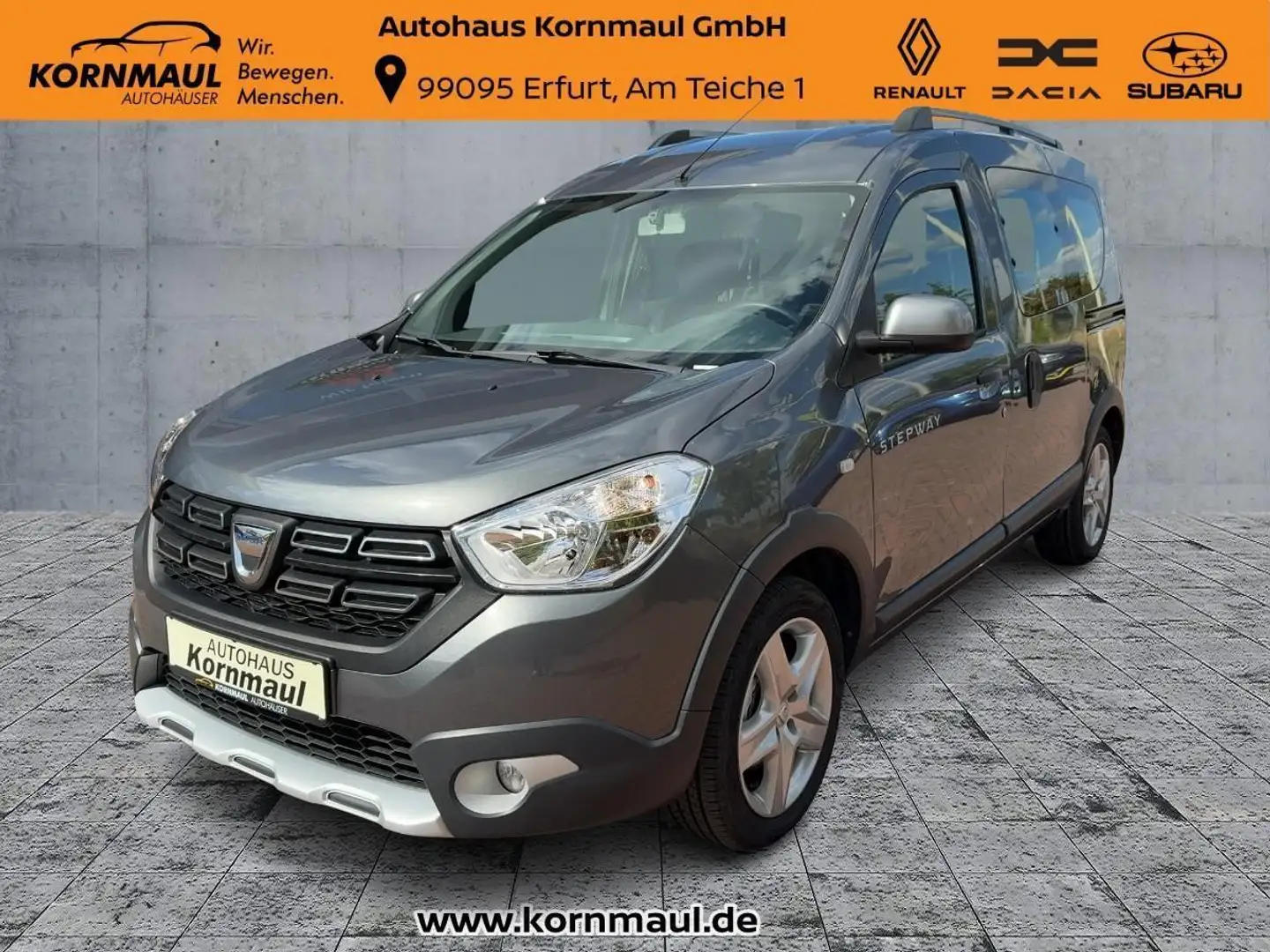 Dacia Dokker Stepway Celebration TCe 115 PS Tempomat, Klimaanlage Grau - 1