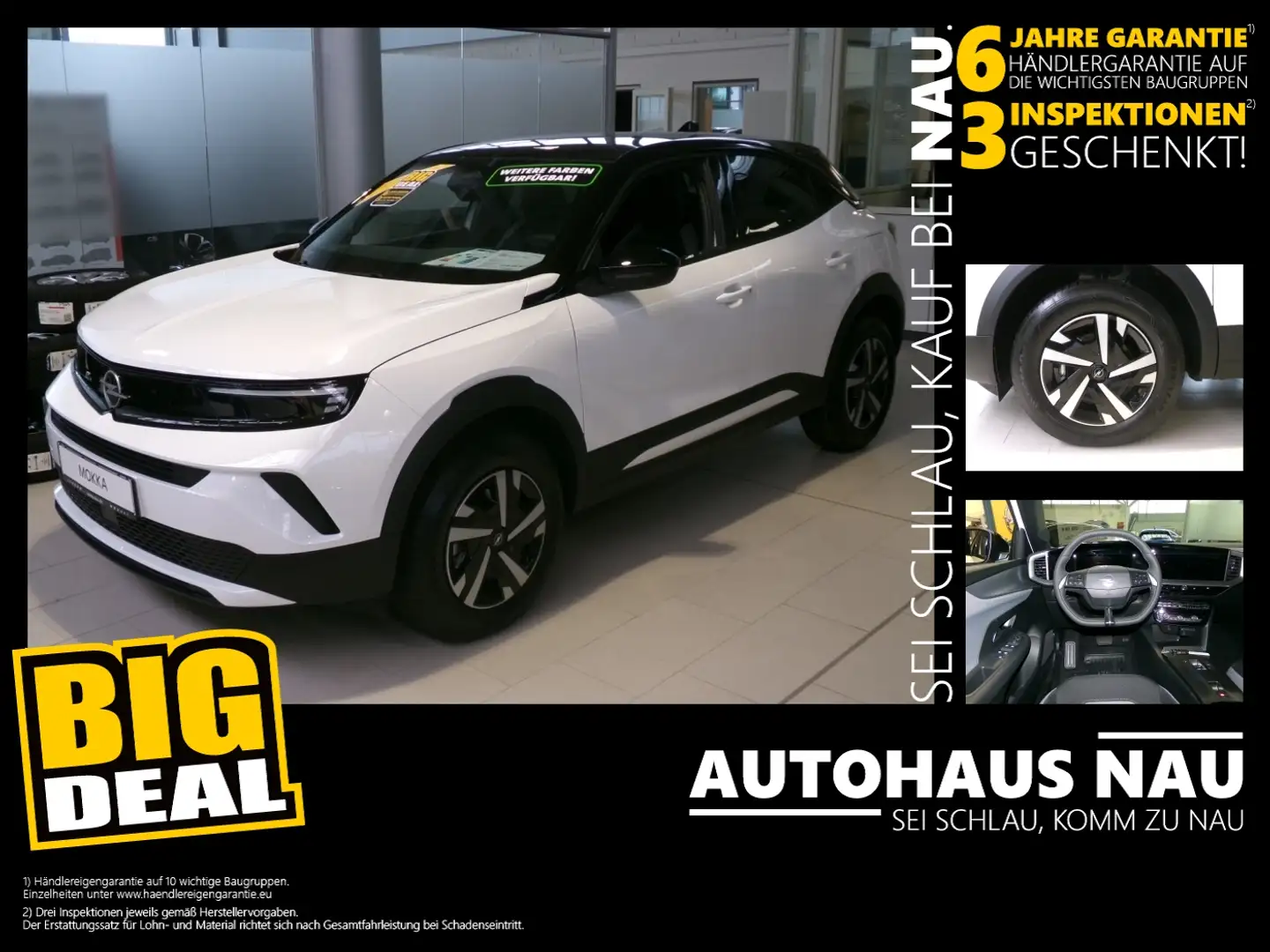 Opel Mokka 1.2 Edition Schnäppchen! Weiß - 1