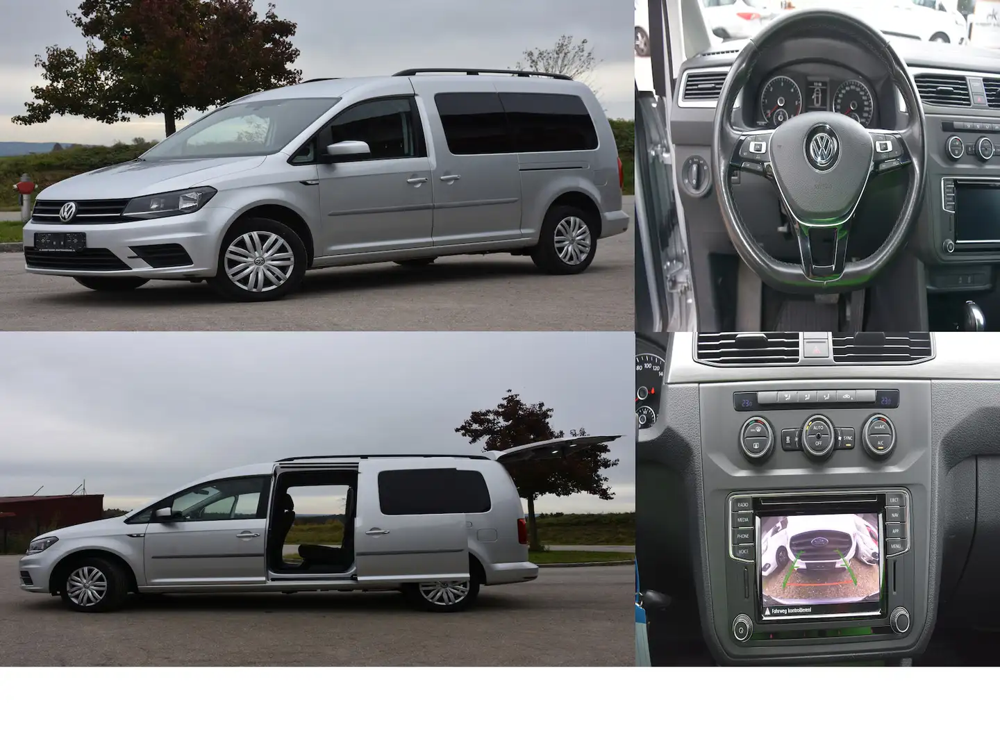 Volkswagen Caddy Automatik/Navi/Standhzg./2xStüre Argent - 1