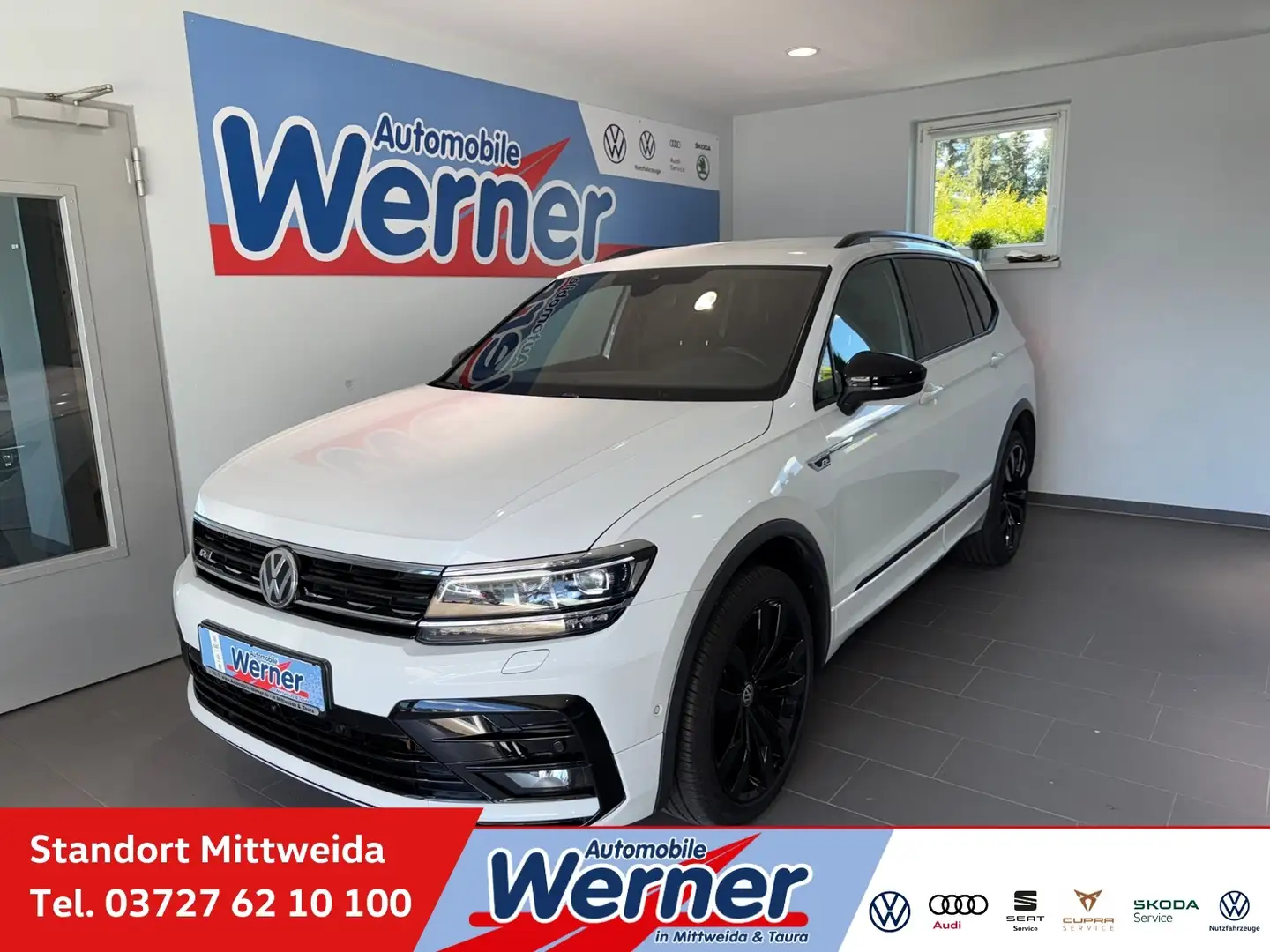 Volkswagen Tiguan Allspace Highline 2.0 TSI R-Line Allrad Kamera LED ACC Nav Weiß - 1