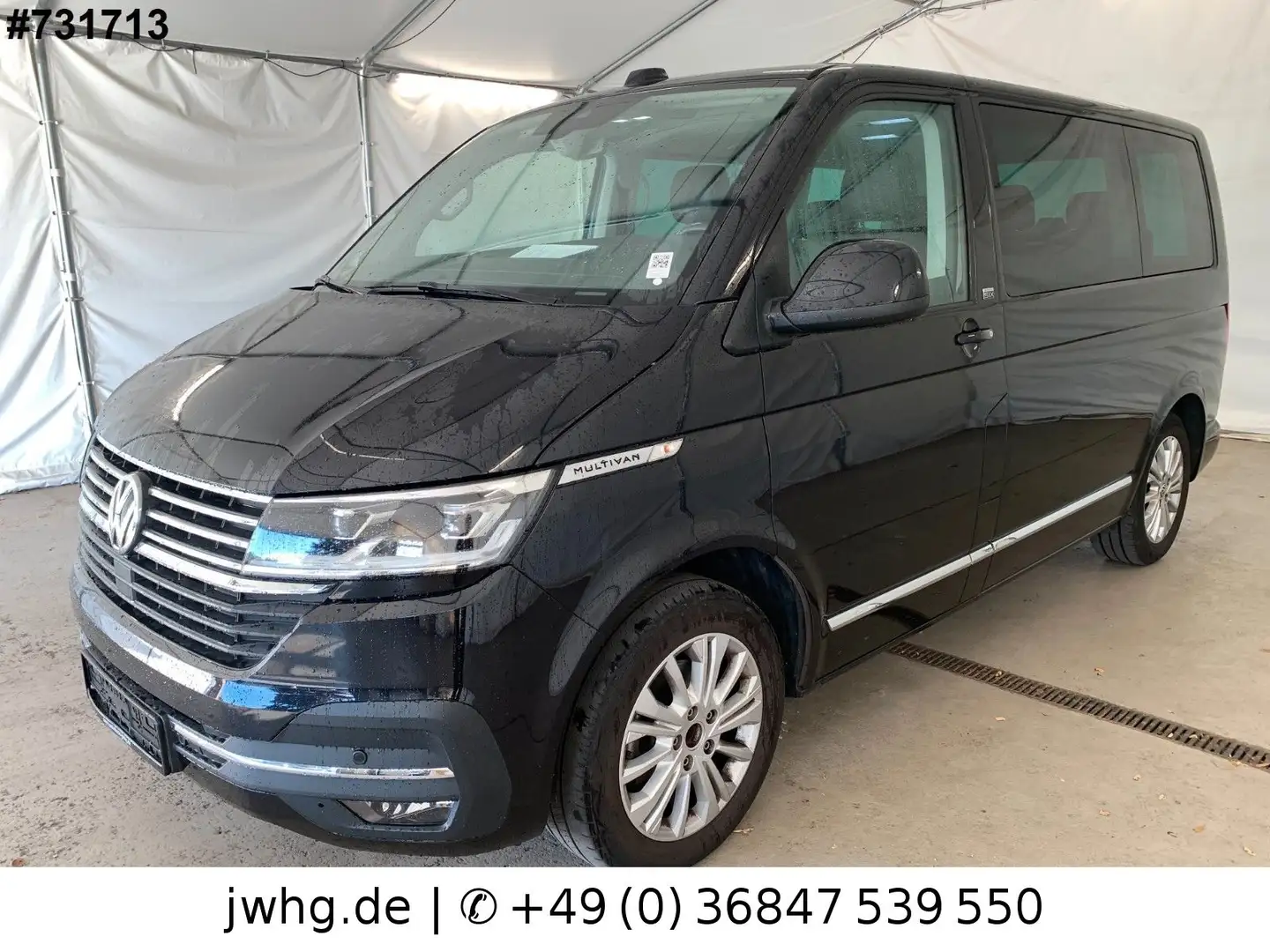 Volkswagen T6 Multivan T6.1 Multivan Generation Six NAVI/LED/ACC/KAM/AK Noir - 1