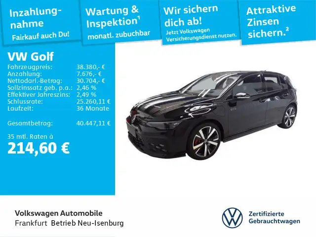 Volkswagen Golf GTE VIII GTE 1.5 TSI DSG eHybrid BLACKSTYLE HUD