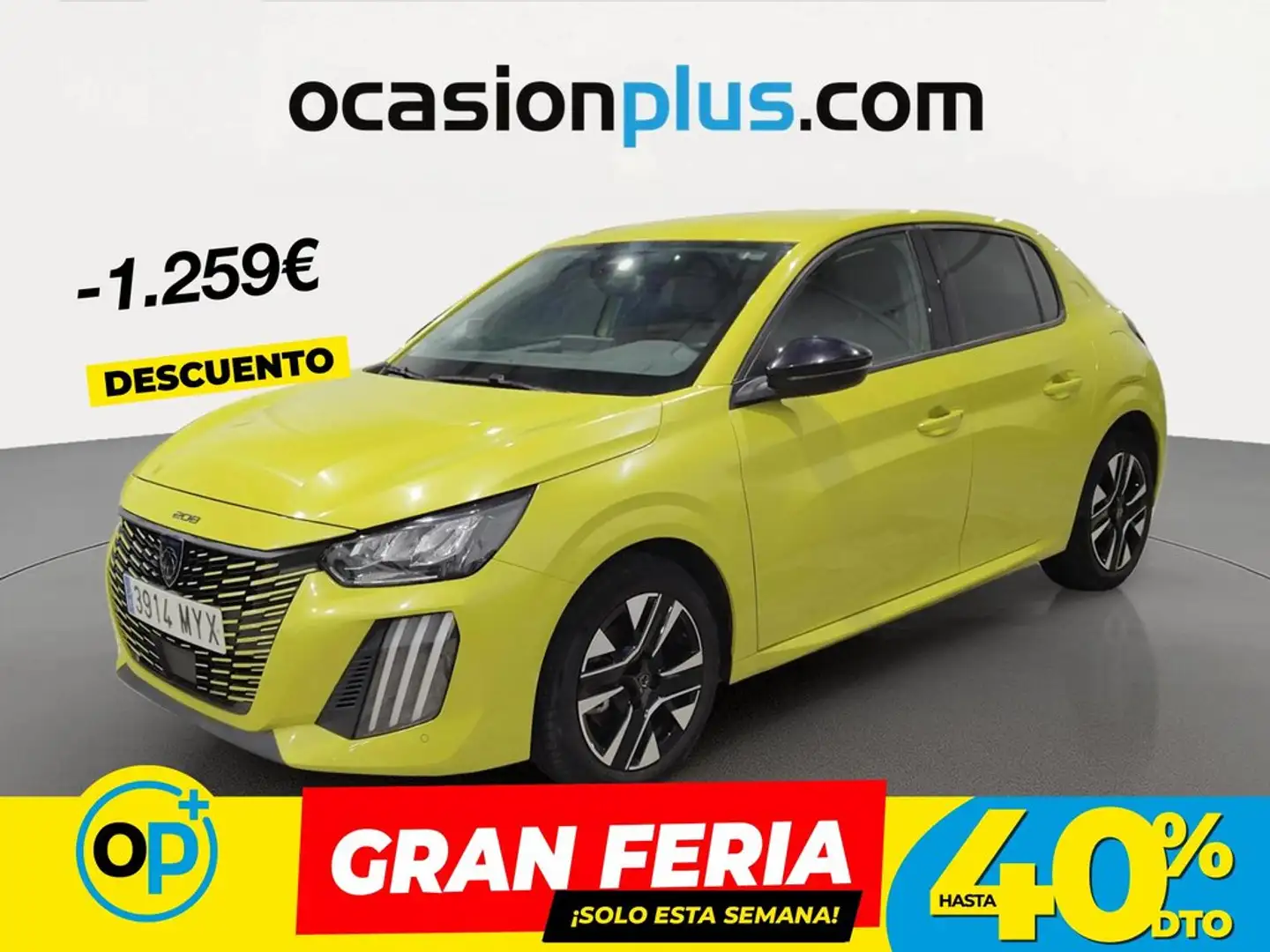 Peugeot 208 1.2 Puretech S&S Allure 100 Amarillo - 1