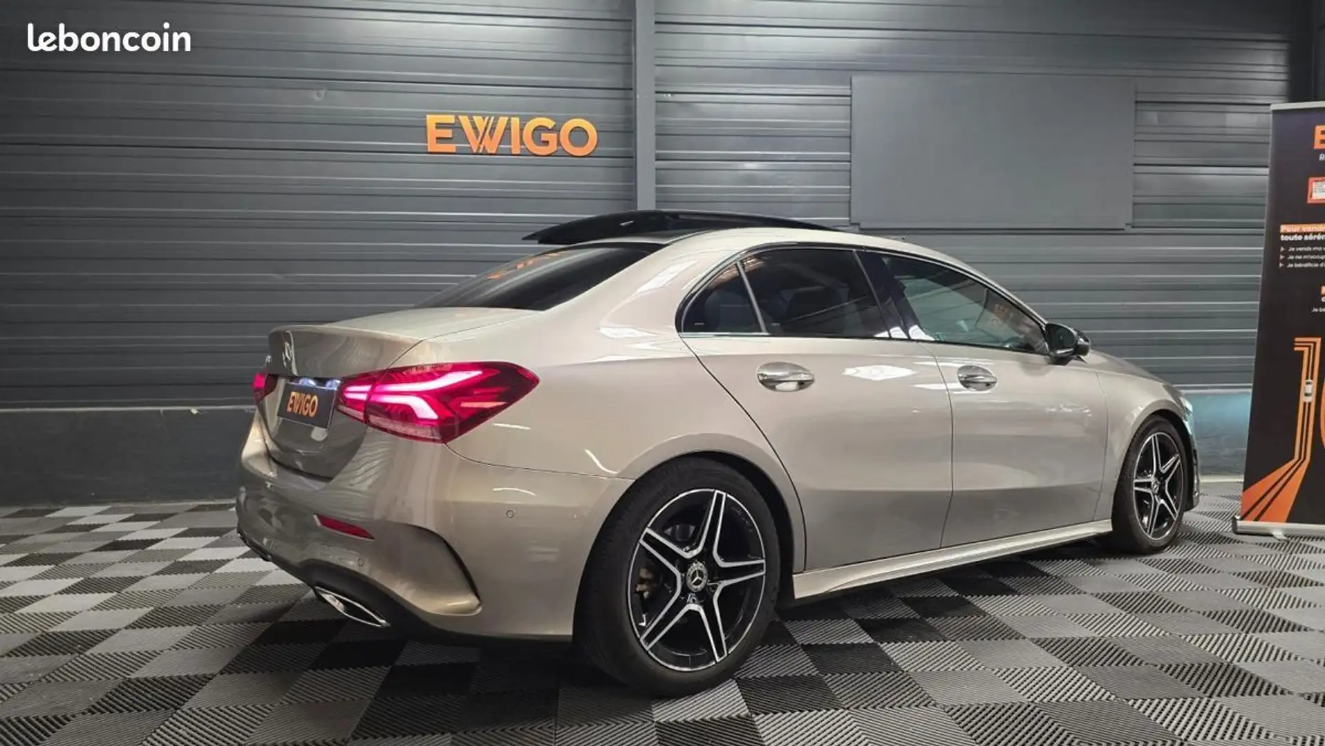 Mercedes-Benz A 200 Mercedes LIMOUSINE 2.0 200 D 150 AMG LINE 8G-DCT BVA FULL OPTION ATTELAGE AMOVIBLE Beige - 2